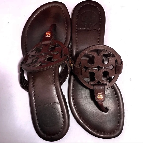 *SOLD* Tory burch miller sandals brown 5.5 - Picture 3 of 8